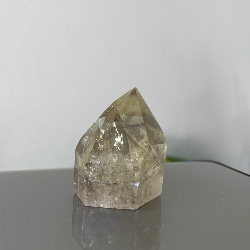 Natural citrine tower